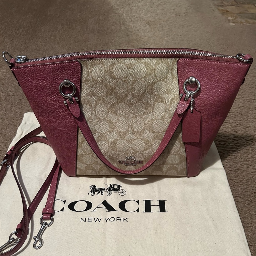 Coach Kacey Satchel In Signature Canvas
